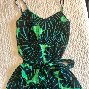 EUC Lilly Pulitzer Palm Leaf Romper